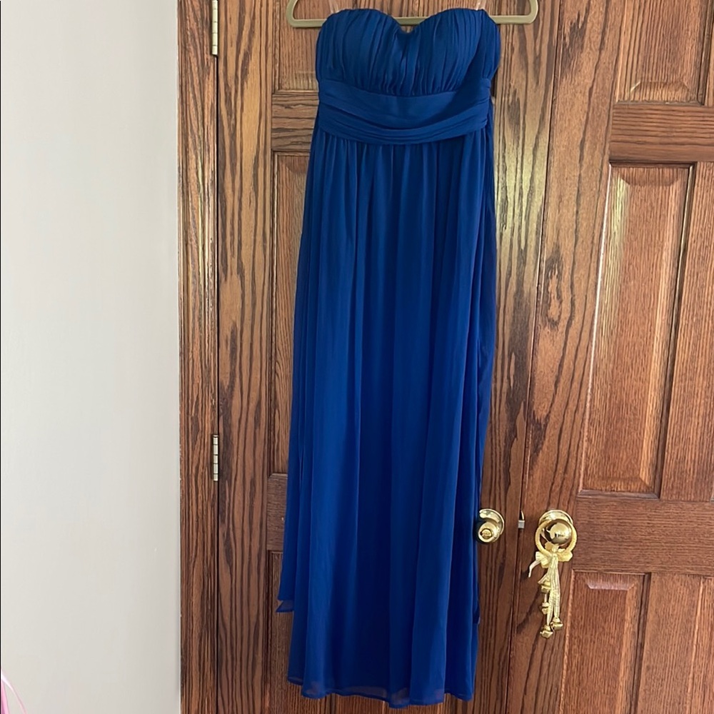 Forever 21 Strapless Royal Blue Dress